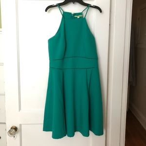 Gianni Bini High Neck Fit and Flare Dress